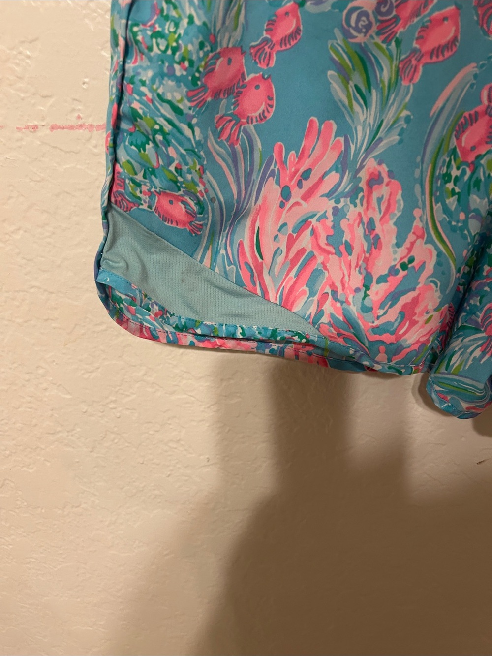 🎼Lilly Pulitzer LUXLETIC athletic ocean trail print elastic waist size M GUC - Picture 14 of 14
